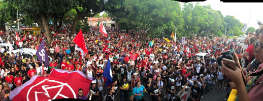 Strassenblockade Fortaleza am 6.4.2018