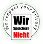 "Wir speichern nicht!