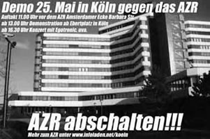 Ausländerzentralregister abschalten!!! Zentrale Demonstration gegen das Ausländerzentralregister (AZR) am 25. Mai 2002 in Köln