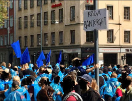 Stockholm 25.8.2018 gegen Antistreik-Abkommen der LO