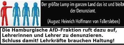 AfD: Stoppt sofort die Denunziationen von Lehrerinnen und Lehrern. Petition bei change.org