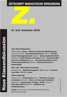 Z. Zeitschrift marxistische Erneuerung Nr. 116 vom Dezember 2018