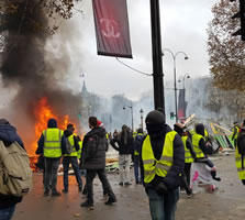 Foto von Bernard Schmid der Demo in Paris am 24.11.2018