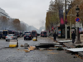 Foto von Bernard Schmid der Demo in Paris am 24.11.2018