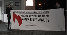 "Identitäre Bewegung": Rechtsextreme bekleben Redaktionsgebäude und Parteibüros - gegen „linke Gewalt“