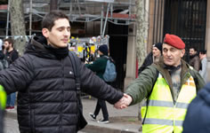 Foto von Bernard Schmid der Demo in Paris am 12.1.2019