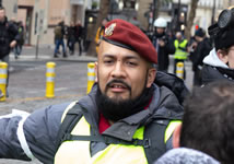 Foto von Bernard Schmid der Demo in Paris am 12.1.2019