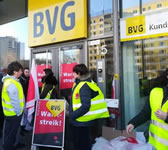 Warnstreik der Berliner S-Bahn im Fenruar 2019