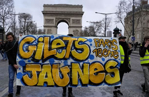 „Gelbwesten“-Protest in Frankreich im März 2019, Foto von Bernard Schmid