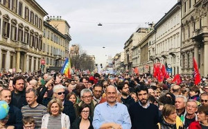 200.000 Menschen bei der Anti-Rassismus Demonstration in Mailand am 2.3.2019: Und nun?