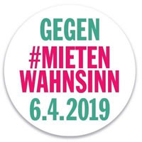 Demonstrationen gegen den Mietenwahnsinn am 6. April 2019