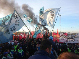 Der fünfte Geberalstreik gegen die argentinische Regierung war der bisher mit Abstand stärkste am 29.5.2019, hier in Buenos Aires