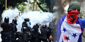 So sieht es aus, wenn die Regietung in Honduras dem Protest gegen Privatisierung den Dialog anbietet - 24.5.2019