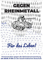 [28. Mai 2019] Protest gegen Rheinmetall-Aktionärsversammlung in Berlin