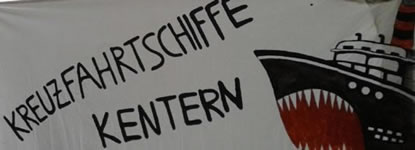 Initiative gegen Kreuzfahrt: Kreuzfahrtschiffe (k)entern