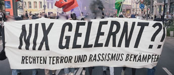 Nix gelernt? Rechten Terror und Rassimus bekämpfen!