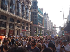 Madrid Demonstration für autofreie Innenstadt am 29.6.2019