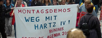 Montagsdemo gegen Hartz IV und Agentda 2010