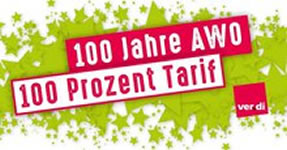 ver.di: 100 Jahre AWO - 100 Prozent Tarif