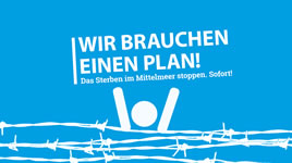 [Protestpostkartenaktion] Wir brauchen einen Plan. Was unternommen werden muss, um das Sterben im Mittelmeer zu stoppen