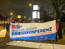 Die Aktion gegen die sogenannte Sicherheitskonferenz in berlin am 26.11.2019