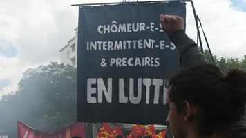 Frankeich: Chômeurs en lutte