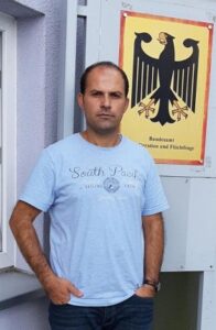 Mrat Akgül im November 2019 in Nürnberg im Hungerstreik gegen seine Auslieferung an Erdogan