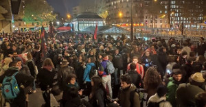 Protestdemo in Paris nach Selbstverbrennungsversuch am 12.11.2019