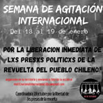 13. bis 19. Januar 2020: Internationale Woche der Solidarität mit den politischen Gefangenen in Chile