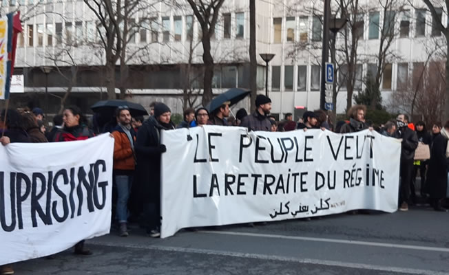 Foto: Bernard Schmid: Paris am Donnerstag, den 16. Januar 20