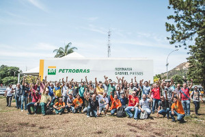 Brasilianische Ölarbeiter - hier in Minas Gerais - im Streik gegen Privatisierung ab 1.2.2020