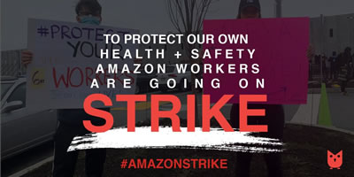 Gesundheitsschutz beim Streik bei Amazon in den USA