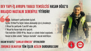 Nauarbeitergewerkschaft der Türkei nennt den erneuten Toten bei einem Prestigeprojekt - Mordopfer...