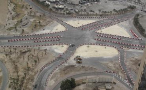 Der Ort der Proteste in Bahrain 2011: Als der verkehr im ganzen Land still stand...