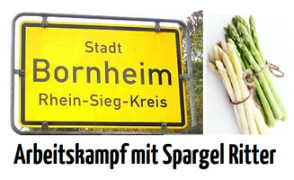 [FAU Düsseldorf] Erntehelfer bei Spargel Ritter in Bornheim protestieren gegen Missstände