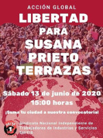 Plakat zur Solikampagne mit Terrazas in Mexiko