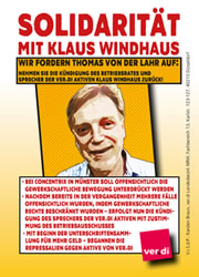 Concentrix in Münster kündigt Betriebsratsmitglied: Solidarität mit Klaus Windhaus