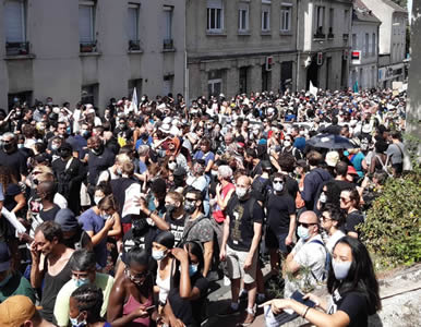 Demonstration zum vierten Jahrestag des Todes von Adama Traoré am 18. Juli 20 - Photo von Bernard Schmid