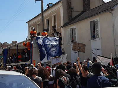 Demonstration zum vierten Jahrestag des Todes von Adama Traoré am 18. Juli 20 - Photo von Bernard Schmid