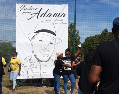 Demonstration zum vierten Jahrestag des Todes von Adama Traoré am 18. Juli 20 - Photo von Bernard Schmid