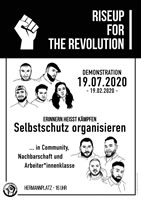 Demonstration am 19.07.2020 in Berlin: Riseup for the Revolution - Gemeinsam gegen den Faschismus
