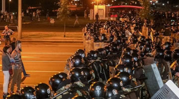 Proteste in Belarus am 9.8.2020, Foto von Pramen