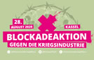 Aktionstag am 28. August 2020 in Kassel: Gemeinsam blockieren wir die Rüstungsindustrie