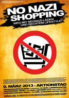 No Nazi-shopping! Aktionstag gegen Label 23 / Thor Steinar am 9. März 2013 in Berlin