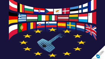 EU-Angriff auf Ende-zu-Ende-Verschlüsselung (E2EE) (Grafik: EDRi)