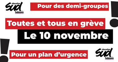 Schulstreik in Frankreich am 10.11.2020