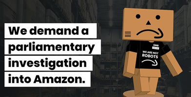 UK: GMB-Union petition calling for a parliamentary investigation into Amazon