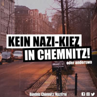 Chemnitz nazifrei: Kein Nazi-Kiez in Chemnitz!