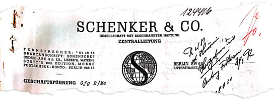 "Zug der Erinnerung": Die Schenker-Verbrechen. Schenker & Co.: Hehler, Räuber, Mordbeihelfer