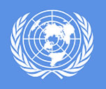 Die Flagge der UNO